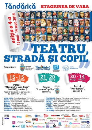Incepe Festivalul De Vara "TEATRU, STRADA SI COPIL" Incepe Festivalul De Vara "TEATRU, STRADA SI COPIL"